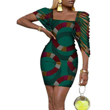 Load image into Gallery viewer, Sexy Dresses Bazin Riche Lady Clothes Traditional Newest African Clothing Dashiki African Wax Print Dress for Women WY4317