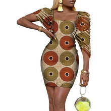 Load image into Gallery viewer, Sexy Dresses Bazin Riche Lady Clothes Traditional Newest African Clothing Dashiki African Wax Print Dress for Women WY4317