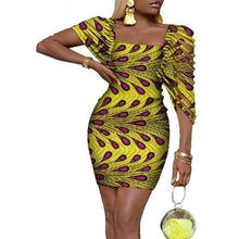 Load image into Gallery viewer, Sexy Dresses Bazin Riche Lady Clothes Traditional Newest African Clothing Dashiki African Wax Print Dress for Women WY4317