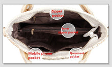 Load image into Gallery viewer, Luxury Fashion Large Capacity Women&#39;s Bag Business Briefcase Lace Handbags New Female Shoulder Messenger Bag Diamonds Bags Soft