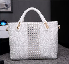 Load image into Gallery viewer, Luxury Fashion Large Capacity Women&#39;s Bag Business Briefcase Lace Handbags New Female Shoulder Messenger Bag Diamonds Bags Soft