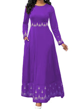 Load image into Gallery viewer, 2020 indonesia gown hijab bangladesh plus size dress 5XL dubai blue abaya for women pakistan muslim long dress islamic clothing