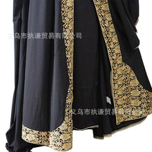 Load image into Gallery viewer, WEPBEL Women Fashion Arab Ladies Kaftan Fashion Dubai Muslim Dress Islamic Clothing Maxi Dress Robes