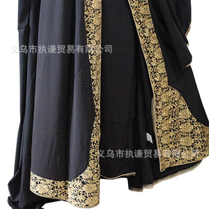 WEPBEL Women Fashion Arab Ladies Kaftan Fashion Dubai Muslim Dress Islamic Clothing Maxi Dress Robes