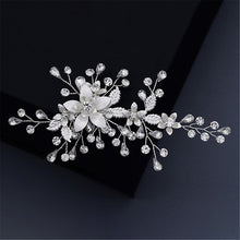 Load image into Gallery viewer, Mix Style Elegant Crystal Pearl Flower Hair Jewelry Wedding Hair Accessories Hair Comb Bridal tiara hair ornaments Wholesale