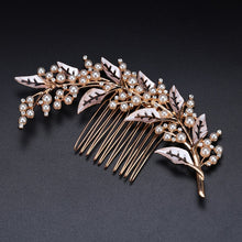 Load image into Gallery viewer, Mix Style Elegant Crystal Pearl Flower Hair Jewelry Wedding Hair Accessories Hair Comb Bridal tiara hair ornaments Wholesale