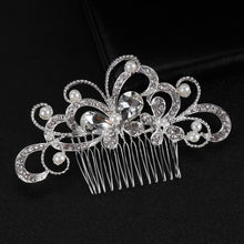 Load image into Gallery viewer, Mix Style Elegant Crystal Pearl Flower Hair Jewelry Wedding Hair Accessories Hair Comb Bridal tiara hair ornaments Wholesale