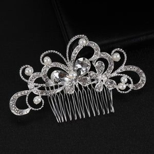 Mix Style Elegant Crystal Pearl Flower Hair Jewelry Wedding Hair Accessories Hair Comb Bridal tiara hair ornaments Wholesale