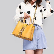 Load image into Gallery viewer, Women&#39;s bag high quality stitching 2 piece set ladies large capacity OL handbag luxury designer ladies shoulder messenger bag