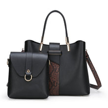 Load image into Gallery viewer, Women&#39;s bag high quality stitching 2 piece set ladies large capacity OL handbag luxury designer ladies shoulder messenger bag