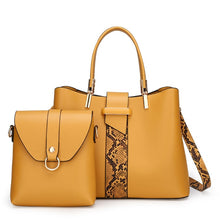 Load image into Gallery viewer, Women&#39;s bag high quality stitching 2 piece set ladies large capacity OL handbag luxury designer ladies shoulder messenger bag