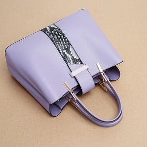Women's bag high quality stitching 2 piece set ladies large capacity OL handbag luxury designer ladies shoulder messenger bag