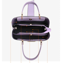 Load image into Gallery viewer, Women&#39;s bag high quality stitching 2 piece set ladies large capacity OL handbag luxury designer ladies shoulder messenger bag