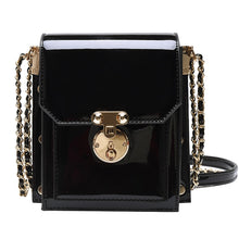Load image into Gallery viewer, Vintage Square Crossbody bag 2020 Fashion New Quality Patent Leather Women&#39;s Designer Handbag Lock Chain Shoulder Messenger Bag