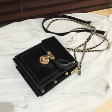 Load image into Gallery viewer, Vintage Square Crossbody bag 2020 Fashion New Quality Patent Leather Women&#39;s Designer Handbag Lock Chain Shoulder Messenger Bag