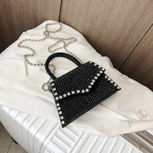 Load image into Gallery viewer, Diamond Flap Small Tote Bag 2020 Summer New Quality PU Leather Women&#39;s Designer Handbag Chain Shoulder Messenger Bag Travel Bag