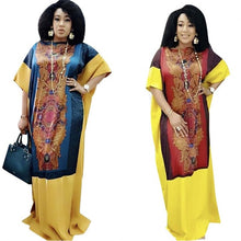 Load image into Gallery viewer, Summer Long Maxi Dress Robe African Dresses For Women Dashiki Plus Size Dress Ladies Traditional African Clothing Fairy Dreess