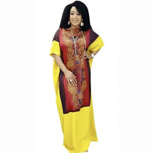 Load image into Gallery viewer, Summer Long Maxi Dress Robe African Dresses For Women Dashiki Plus Size Dress Ladies Traditional African Clothing Fairy Dreess