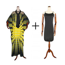 Load image into Gallery viewer, Plus Size Off Shoulder Danshiki Prints Long Maxi Bazin Dress African Traditional Clothing Nigerian South Africa Party Robe Gowns