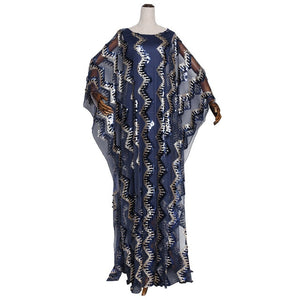 Sexy Sequins African Dress for Women Super Plus Size Ankara Dress Danshiki Abaya Dubai Muslim Dress Robe Africa Dress Party Gown