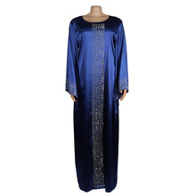 Load image into Gallery viewer, New African Design Dashiki Dress Silk Beading Abaya Diamonds Maxi Bazin Rich Long Sleeve Robe Africaine Femme Sexy Lady Party