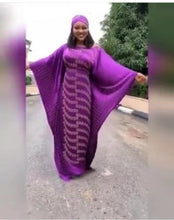 Load image into Gallery viewer, African Long Maxi Dresses for Women Plus Size Diamond Sequined  Dashiki Africa Clothes Abaya Dubai Muslim Dress Robe Party Gown