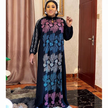 Load image into Gallery viewer, Diamonds Africa Clothing African Maxi Dresses For Women Muslim Long Dress High Quality Fashion African Dress For Lady Robe