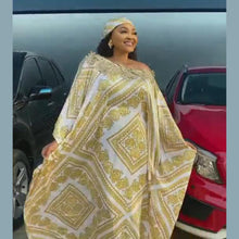 Load image into Gallery viewer, Super Size New African Women&#39;s Dashiki Silk Fashion Loose Embroidery Long Dress African Dress For Women African Clothes