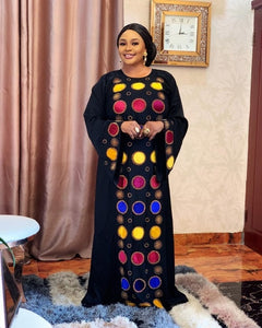 African Design Dashiki Dress Print Muslim Abaya Bazin Robe Gowns Africa Long Maxi Dresses Riche Lady Traditional Islamic