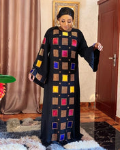 Load image into Gallery viewer, African Design Dashiki Dress Print Muslim Abaya Bazin Robe Gowns Africa Long Maxi Dresses Riche Lady Traditional Islamic