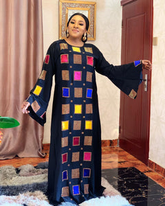 African Design Dashiki Dress Print Muslim Abaya Bazin Robe Gowns Africa Long Maxi Dresses Riche Lady Traditional Islamic