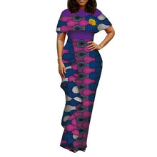 Load image into Gallery viewer, plus size women clothing Dashiki african dresses for women o-neck in african clothing party dress 4xl long dress daskini WY3688