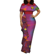 Load image into Gallery viewer, plus size women clothing Dashiki african dresses for women o-neck in african clothing party dress 4xl long dress daskini WY3688