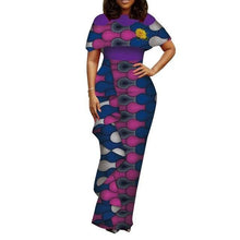 Load image into Gallery viewer, plus size women clothing Dashiki african dresses for women o-neck in african clothing party dress 4xl long dress daskini WY3688