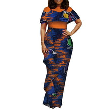 Load image into Gallery viewer, plus size women clothing Dashiki african dresses for women o-neck in african clothing party dress 4xl long dress daskini WY3688