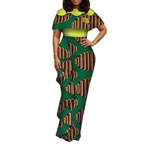 plus size women clothing Dashiki african dresses for women o-neck in african clothing party dress 4xl long dress daskini WY3688