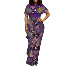 Load image into Gallery viewer, plus size women clothing Dashiki african dresses for women o-neck in african clothing party dress 4xl long dress daskini WY3688