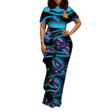 Load image into Gallery viewer, plus size women clothing Dashiki african dresses for women o-neck in african clothing party dress 4xl long dress daskini WY3688