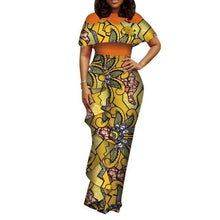 Load image into Gallery viewer, plus size women clothing Dashiki african dresses for women o-neck in african clothing party dress 4xl long dress daskini WY3688