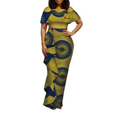 Load image into Gallery viewer, plus size women clothing Dashiki african dresses for women o-neck in african clothing party dress 4xl long dress daskini WY3688