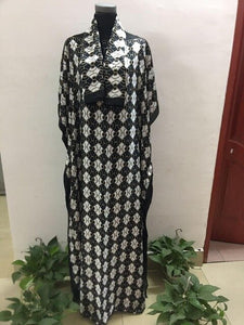 Dashiki African Printed Summer loose Silk Kaftan maxi dress Free Size Boho Beach Caftan dress African dresses for women