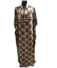 Load image into Gallery viewer, Dashiki African Printed Summer loose Silk Kaftan maxi dress Free Size Boho Beach Caftan dress African dresses for women