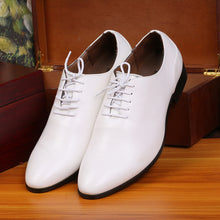 Load image into Gallery viewer, mens white dress shoes man wedding shoes men 2020 shoes leather formal suit shoes zapatos oxford hombre chaussure homme mari 538