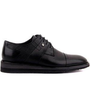 Fosco-Navy Blue Leather Men 'S Casual Shoes