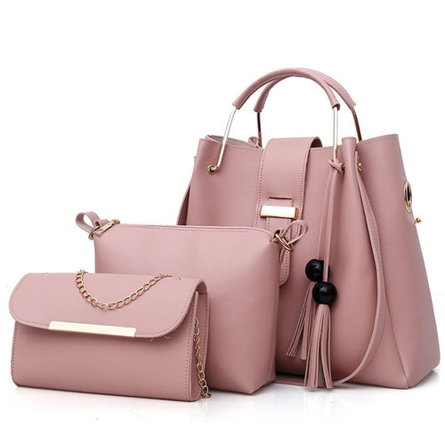 2020 New Fashion Women's Handbags 2 Pcs/set Composite Bags Lady Shoulder Bags Female Totes Large Capacity Women's Crossbody Bags