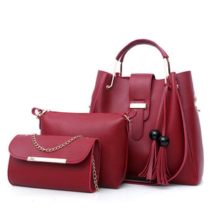 2020 New Fashion Women's Handbags 2 Pcs/set Composite Bags Lady Shoulder Bags Female Totes Large Capacity Women's Crossbody Bags