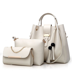 2020 New Fashion Women's Handbags 2 Pcs/set Composite Bags Lady Shoulder Bags Female Totes Large Capacity Women's Crossbody Bags