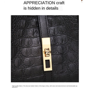 LUCDO Fashion Crocodile Composite Bag 3 PCS Women's Designer Handbags Sets Pu Leather Crossbody Bags For Women 2020 Sac A Main