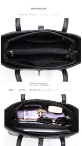 LUCDO Fashion Crocodile Composite Bag 3 PCS Women's Designer Handbags Sets Pu Leather Crossbody Bags For Women 2020 Sac A Main