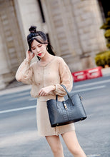 Load image into Gallery viewer, LUCDO Fashion Crocodile Composite Bag 3 PCS Women&#39;s Designer Handbags Sets Pu Leather Crossbody Bags For Women 2020 Sac A Main